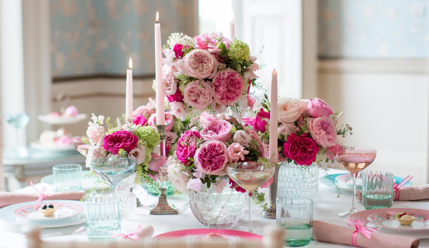 ブライダルシャワーの花のアイデア デビッドオースティンの結婚式とイベントのバラ